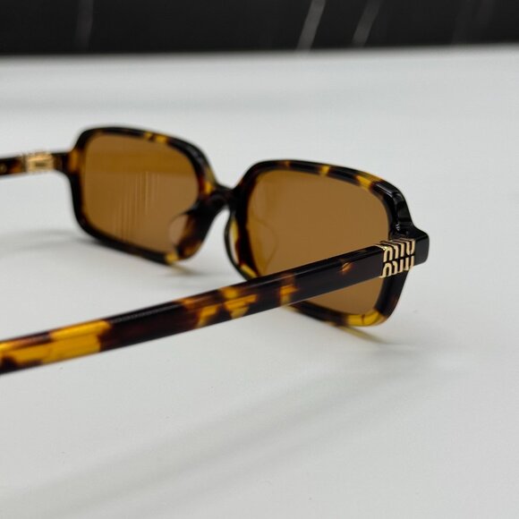 NEW MIU MIU MU11ZSF VAU2Z1 HAVANA WOMEN SUNGLASSES - Picture 7 of 10